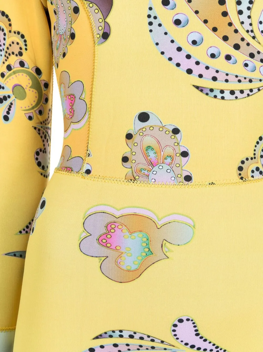  Cynthia Rowley Wetsuit Mit Print   Gelb 