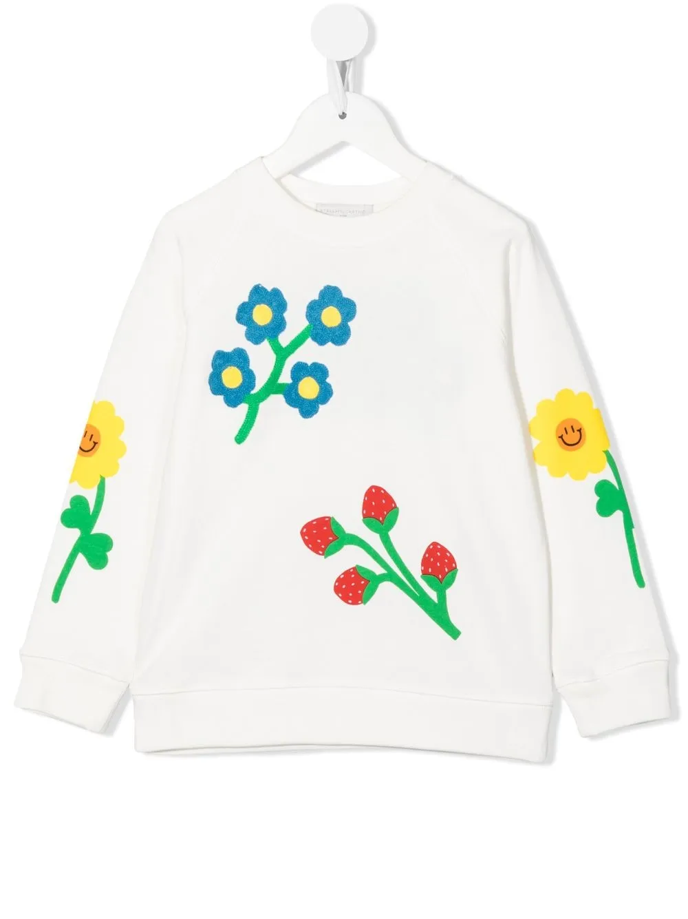 

Stella McCartney Kids camisa con estampado floral - Blanco