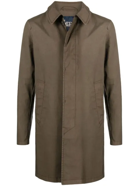 Herno button-down trench coat
