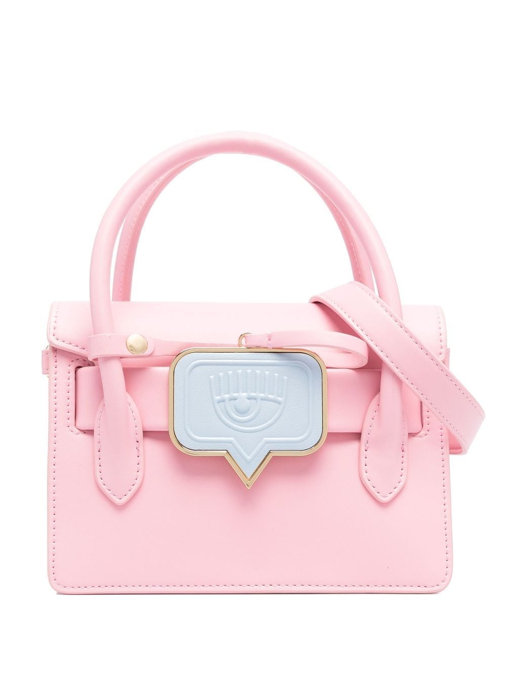 

Chiara Ferragni bolsa satchel con placa de ojo - Rosado