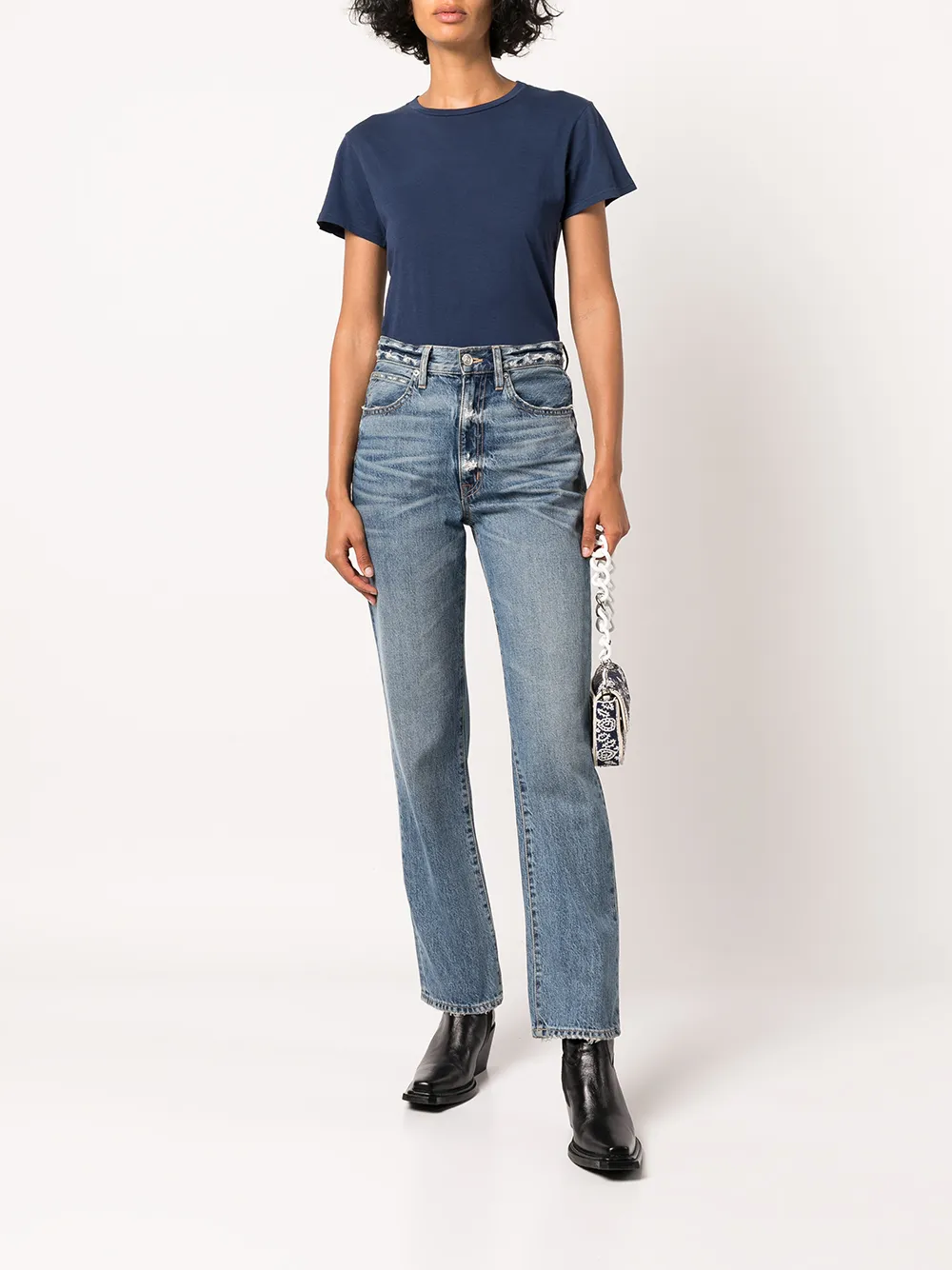 Nili Lotan T-shirt met ronde hals - Blauw