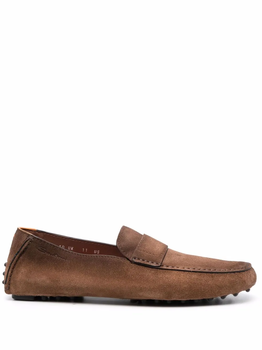 

Santoni round-toe penny loafers - Brown