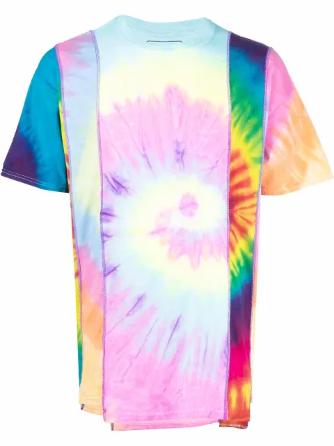 tie-dye patchwork T-shirt