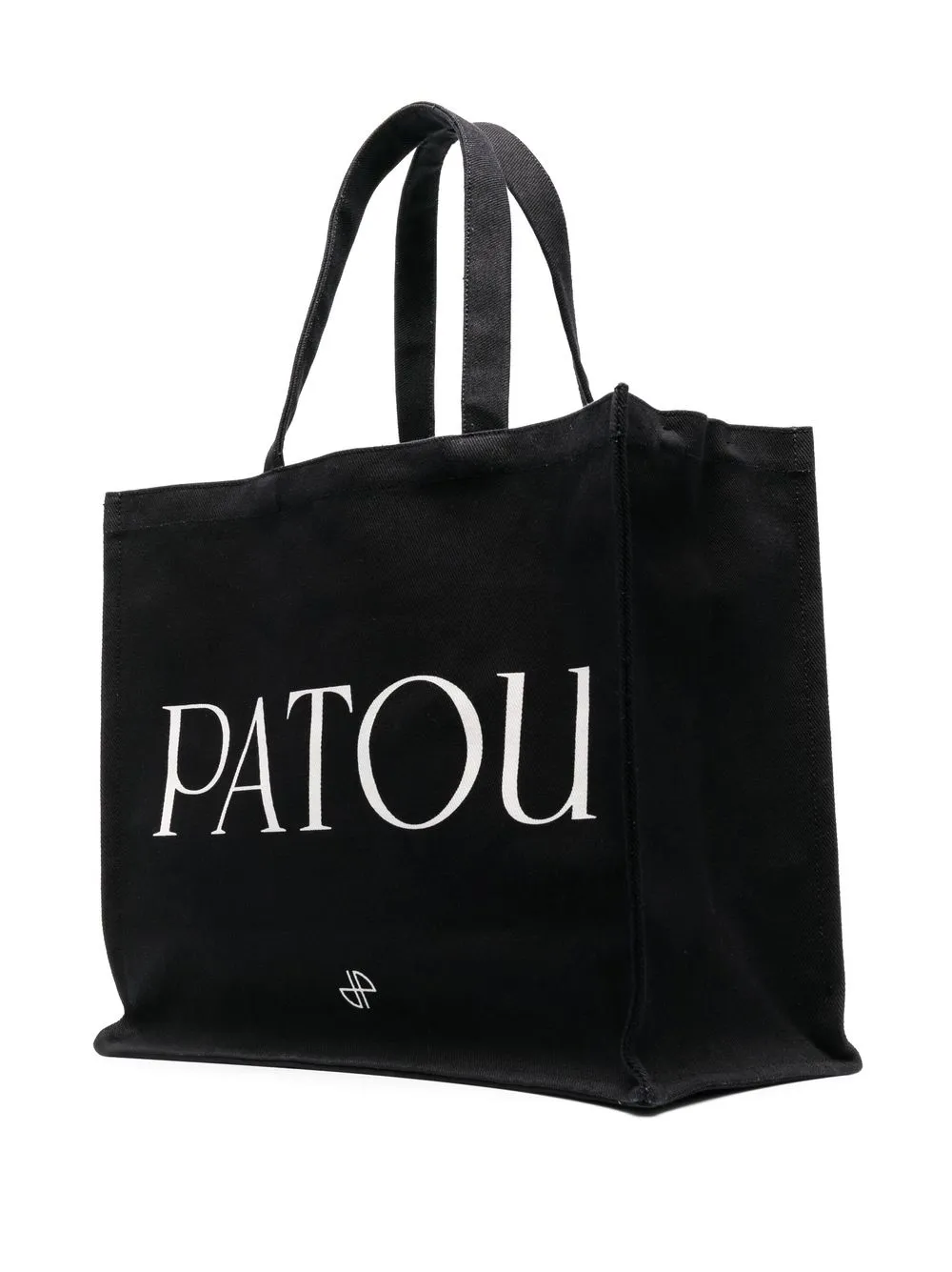 Large Logo Canvas Tote Bag in Pink - Patou