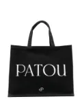 Patou Patou canvas tote bag - Black