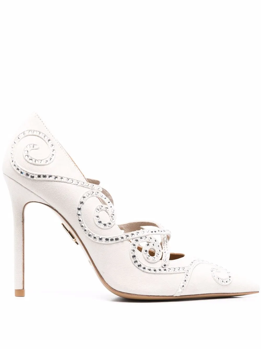 

Alzuarr crystal-embellished suede pumps - Neutrals