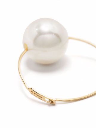 珍珠吊饰圆形耳环展示图