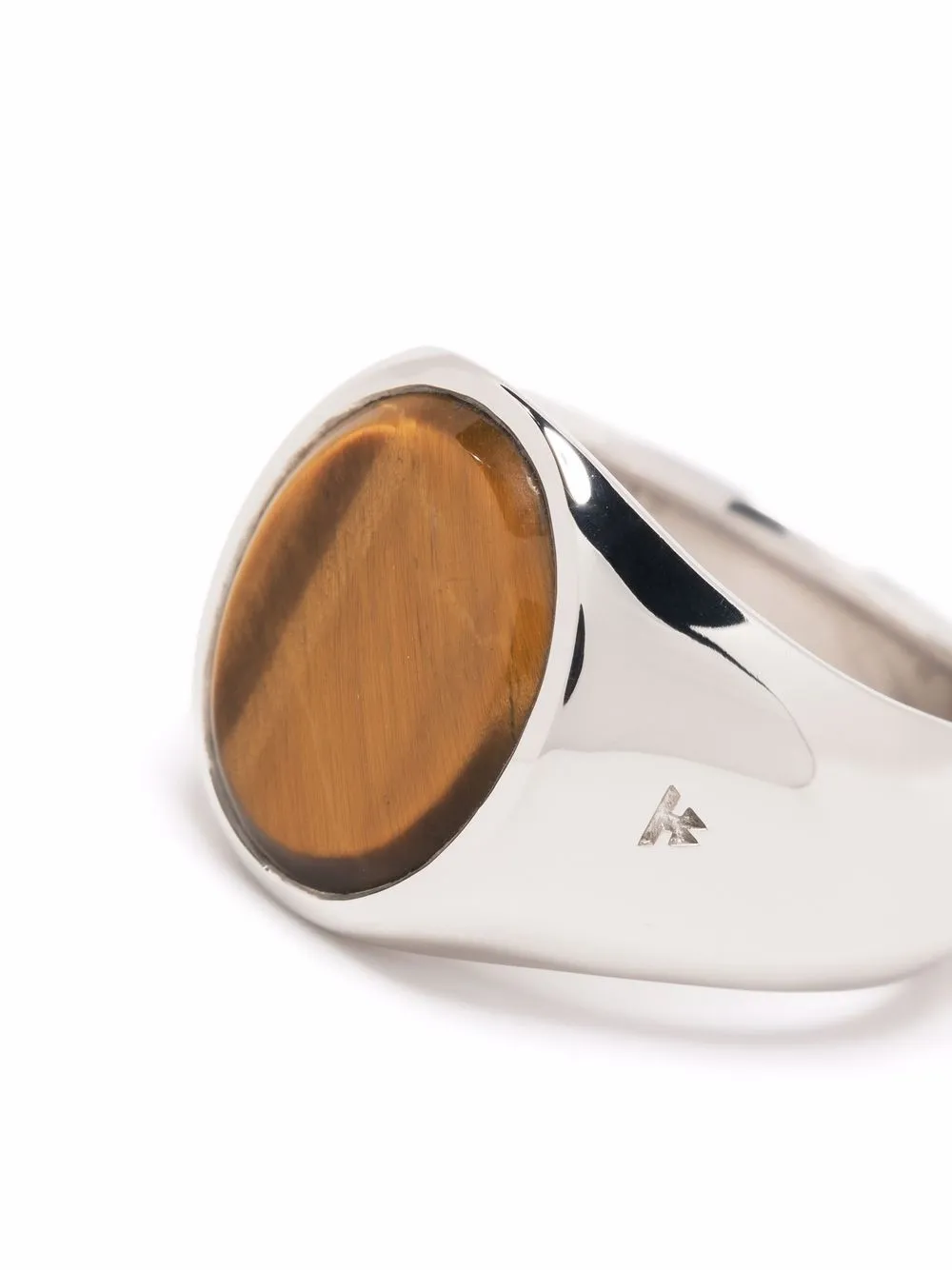 Tom Wood Oval Tiger Eye Ring - Farfetch