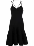 Alexander McQueen fluted mini dress - Black