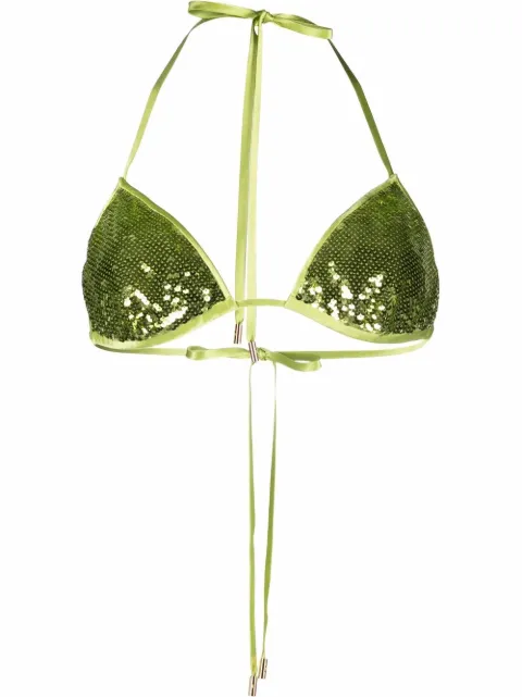 TOM FORD sequin-embellished halterneck bralette