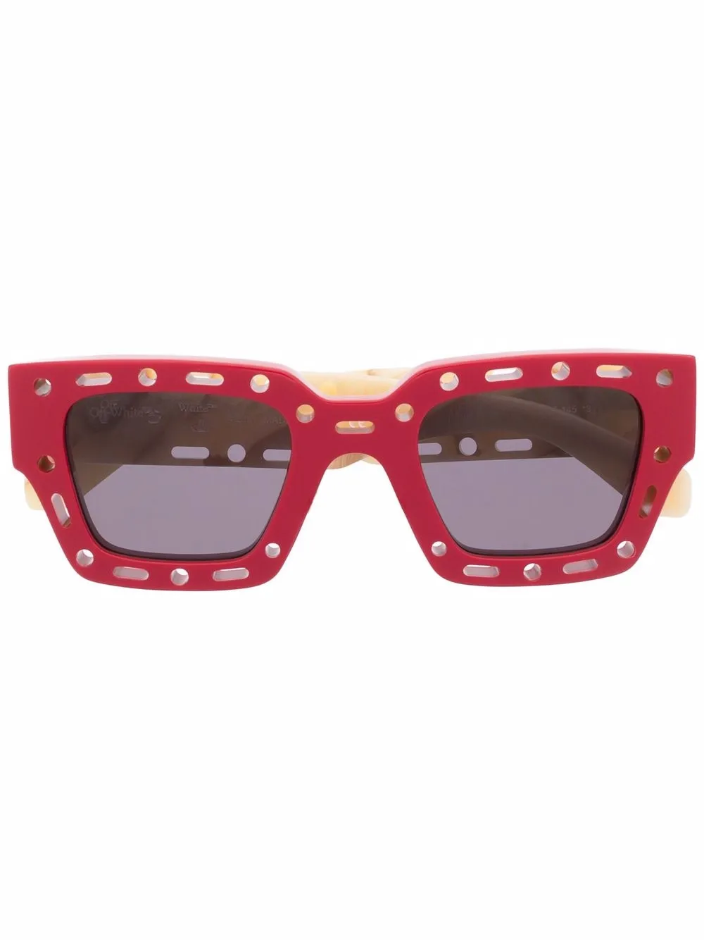 

Off-White Mercer colour-block sunglasses - Red