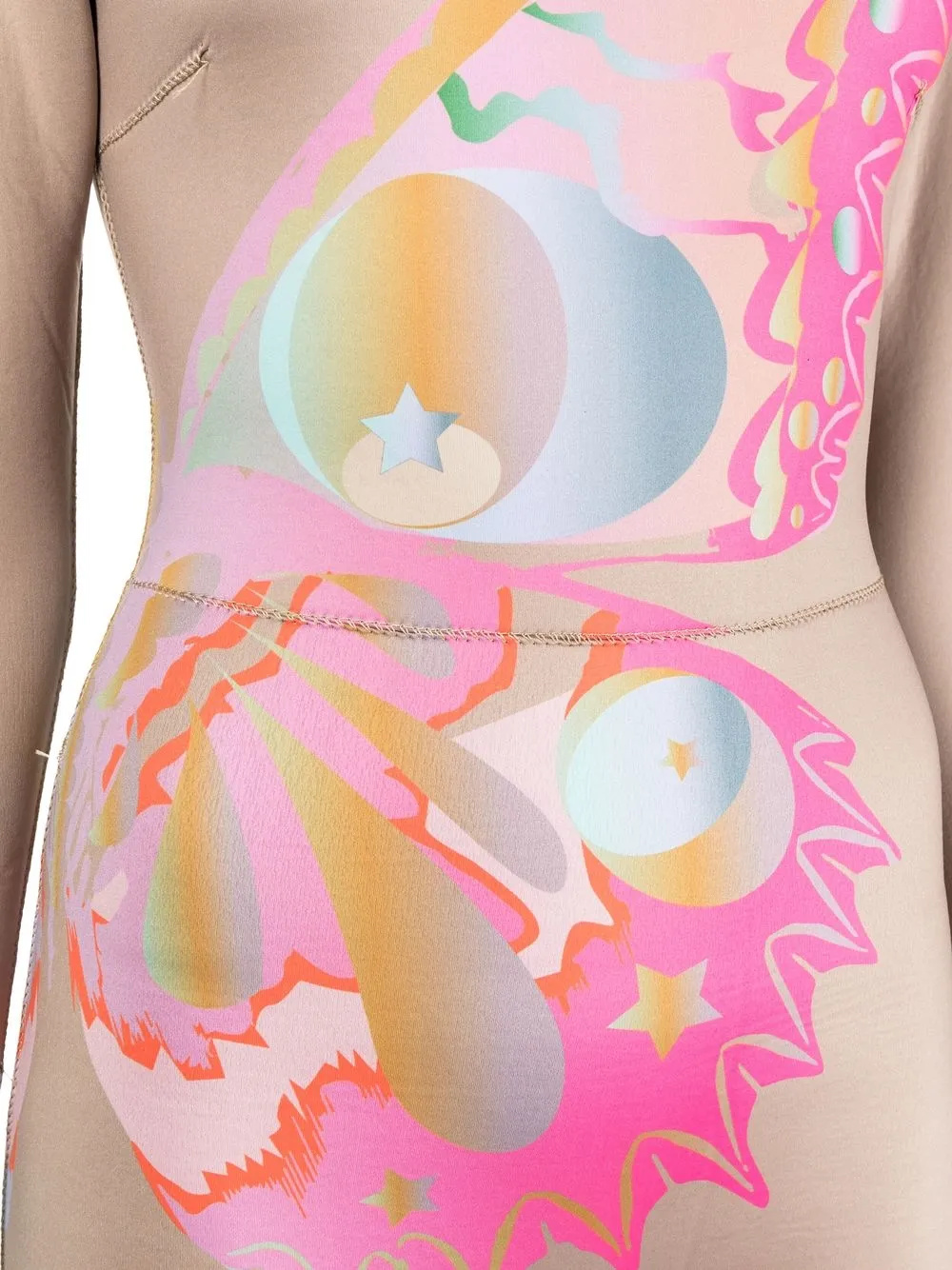  Cynthia Rowley Wetsuit Mit Schmetterling Print   Braun 