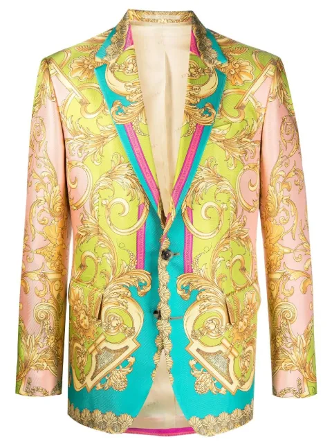 Versace Baroque single-breasted Blazer 