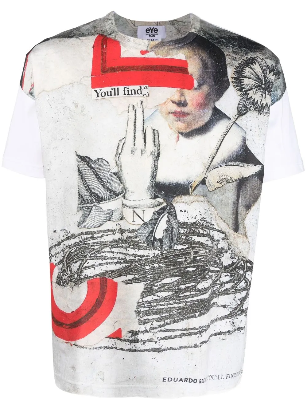 Junya Watanabe MAN graphic-print crew-neck T-shirt - Farfetch