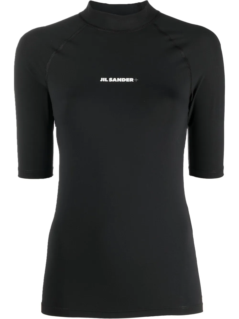 Jil Sander logo-print scuba top · M