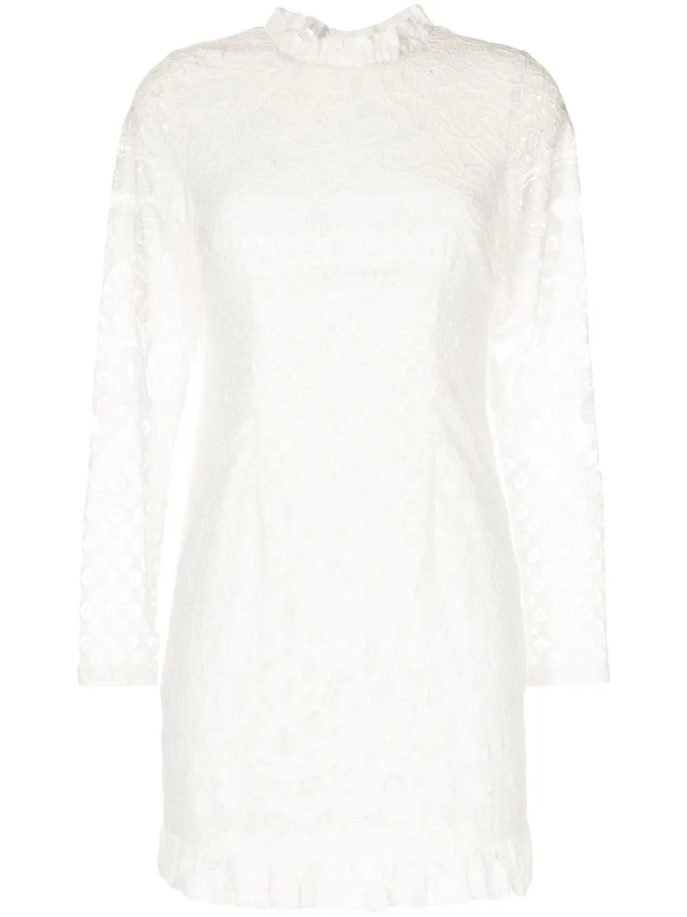 

Cynthia Rowley vestido corto Little Lace - Blanco