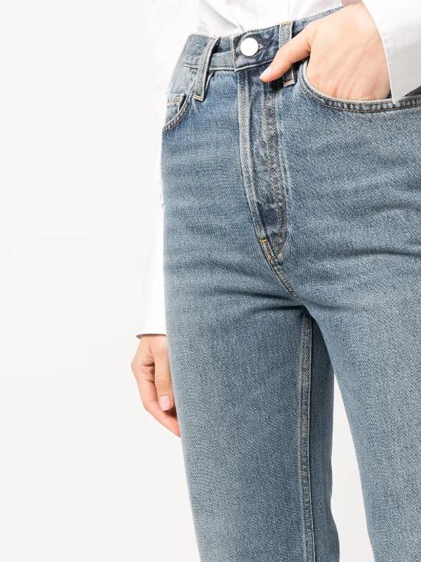 TOTEME クロップド ストレートジーンズ | ブルー | FARFETCH JP