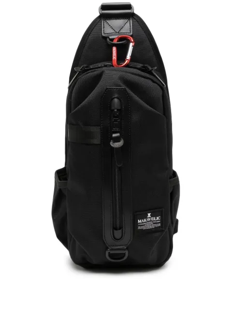 Makavelic logo-patch belt bag