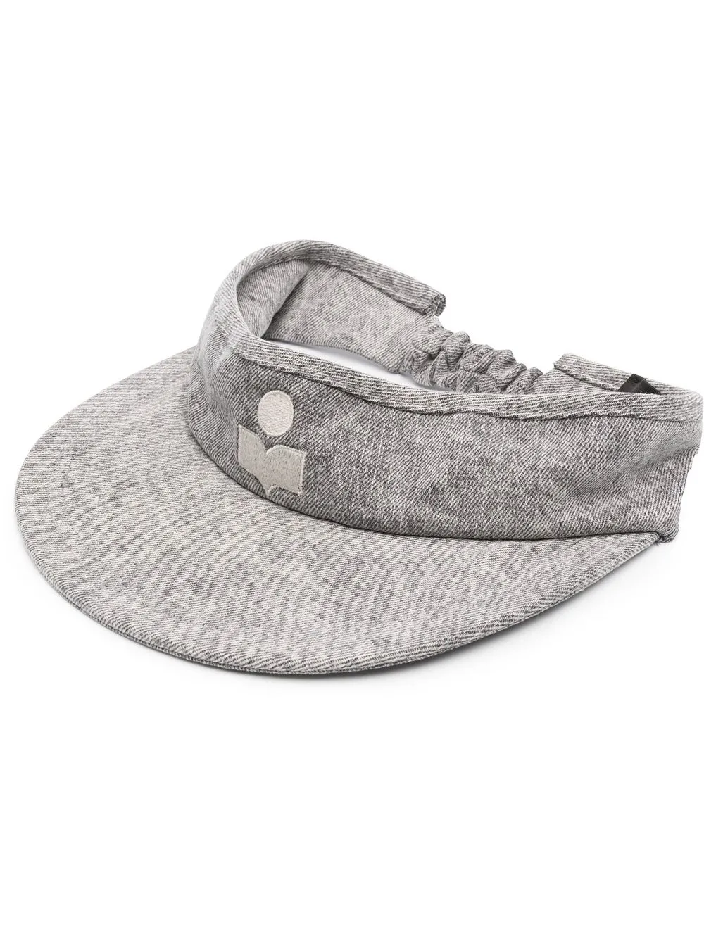 

Isabel Marant embroidered logo visor cap - Grey