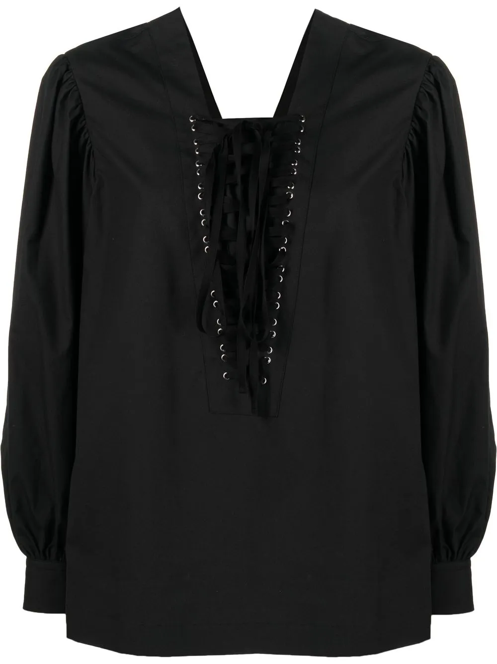 

Comme Des Garçons Noir Kei Ninomiya blusa con detalle de moño - Negro