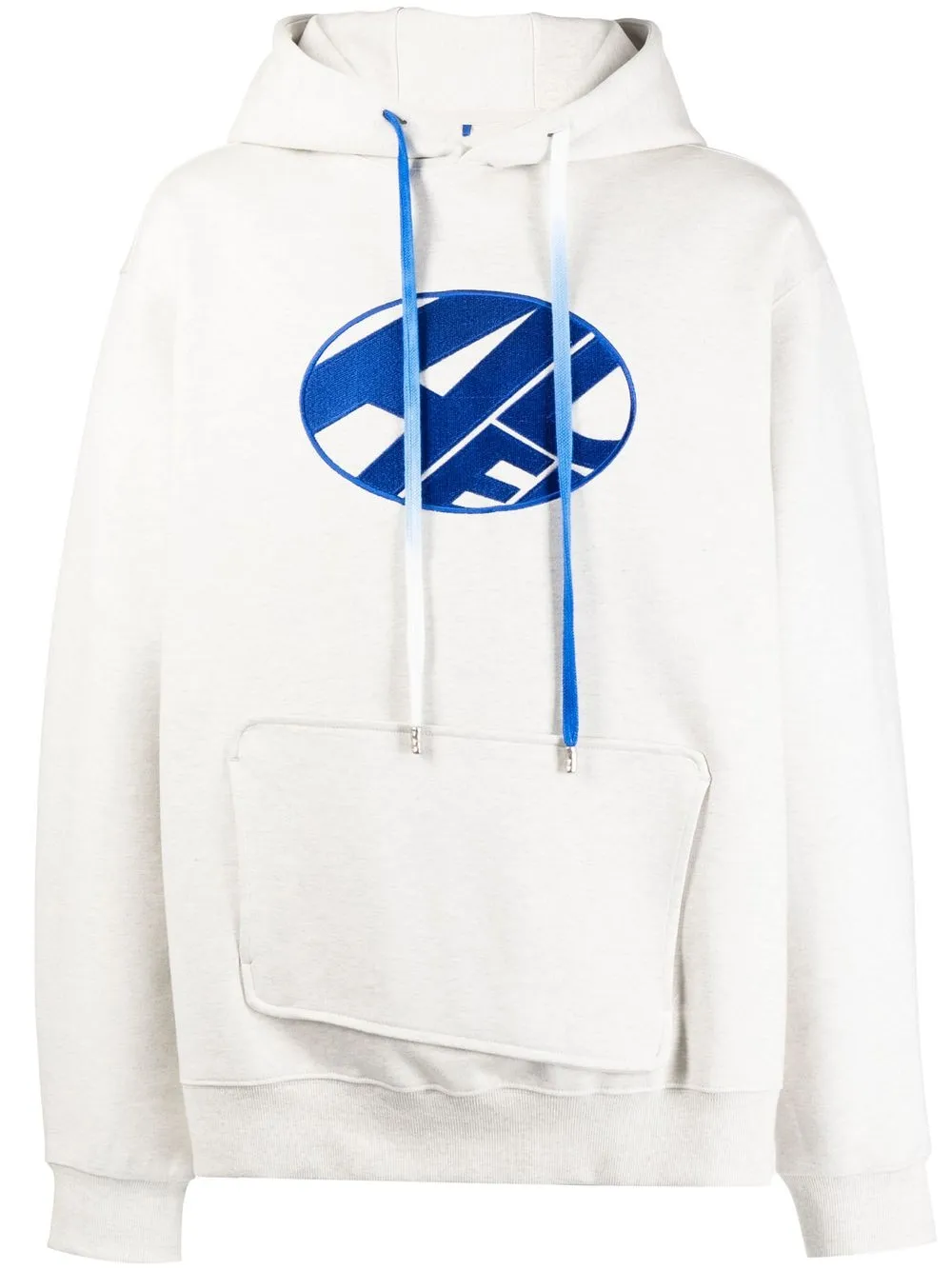 

Ader Error hoodie con logo estampado - Gris