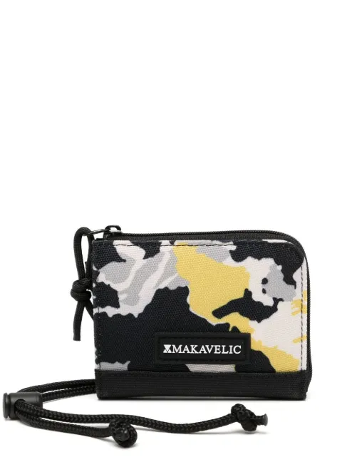 Makavelic cartera con estampado militar y logo 