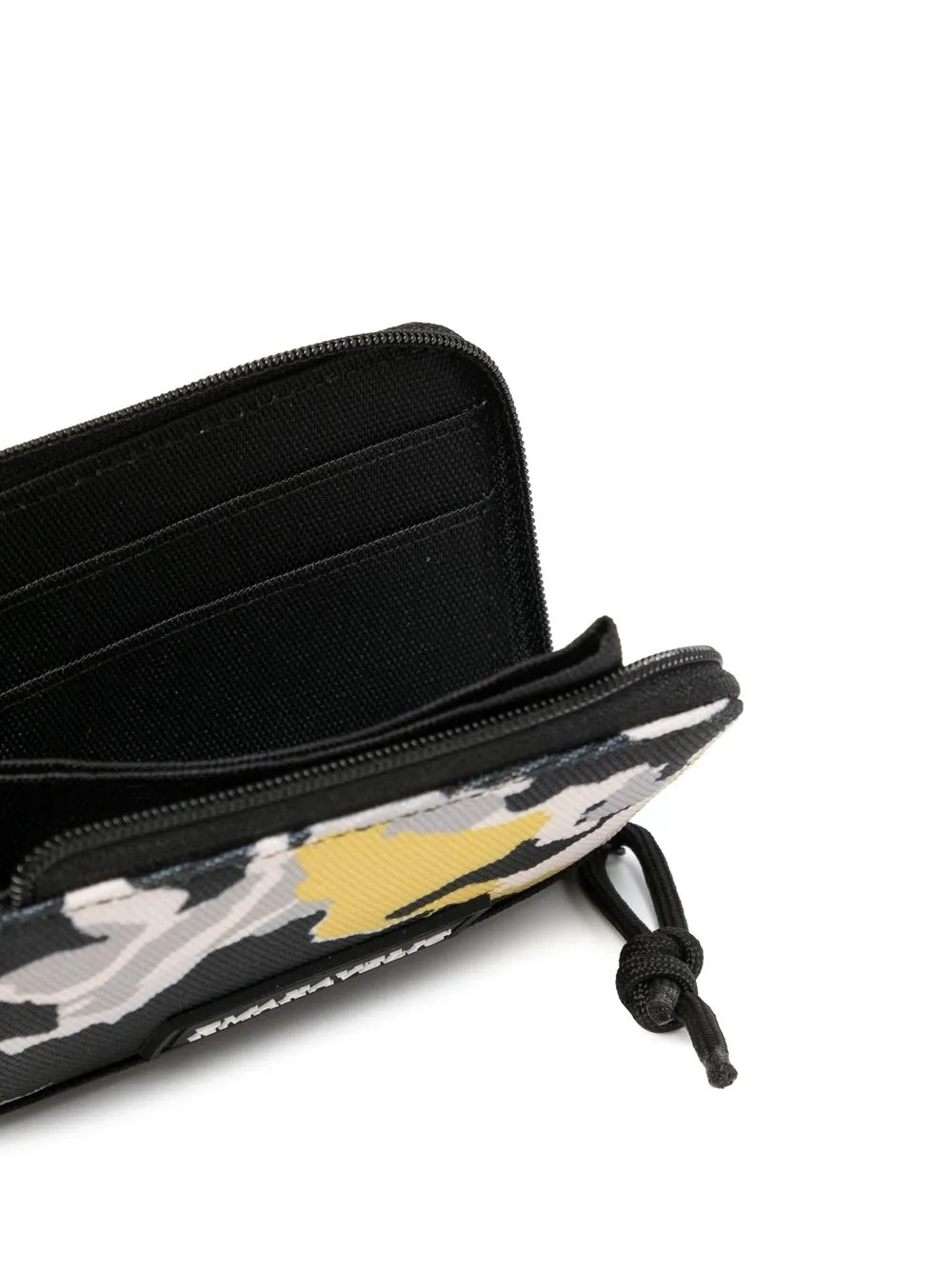Makavelic Logo Camouflage Print Wallet In Black