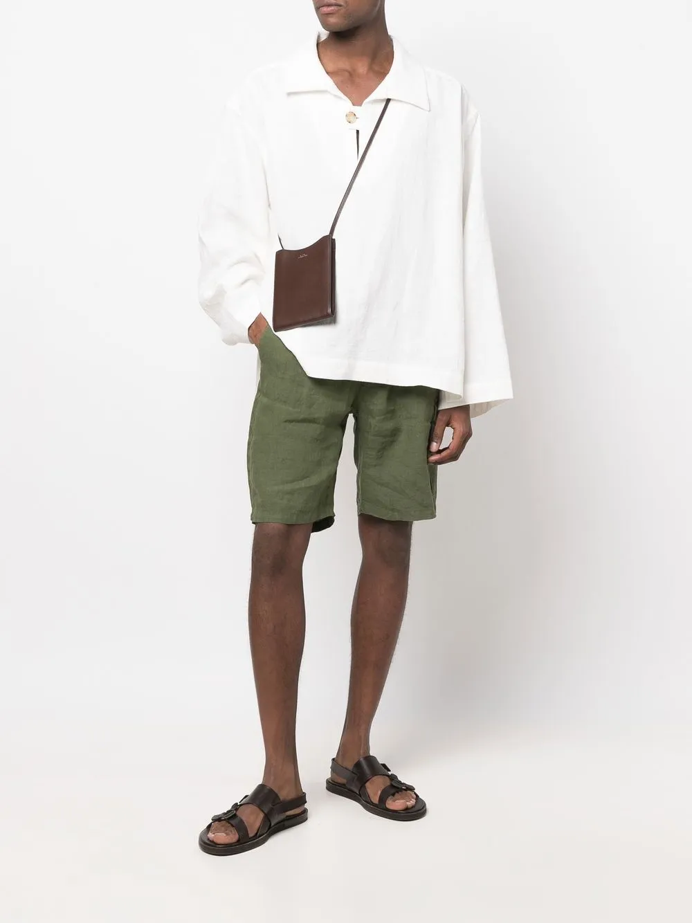 MC2 Saint Barth Bermuda shorts met trekkoordtaille - Groen