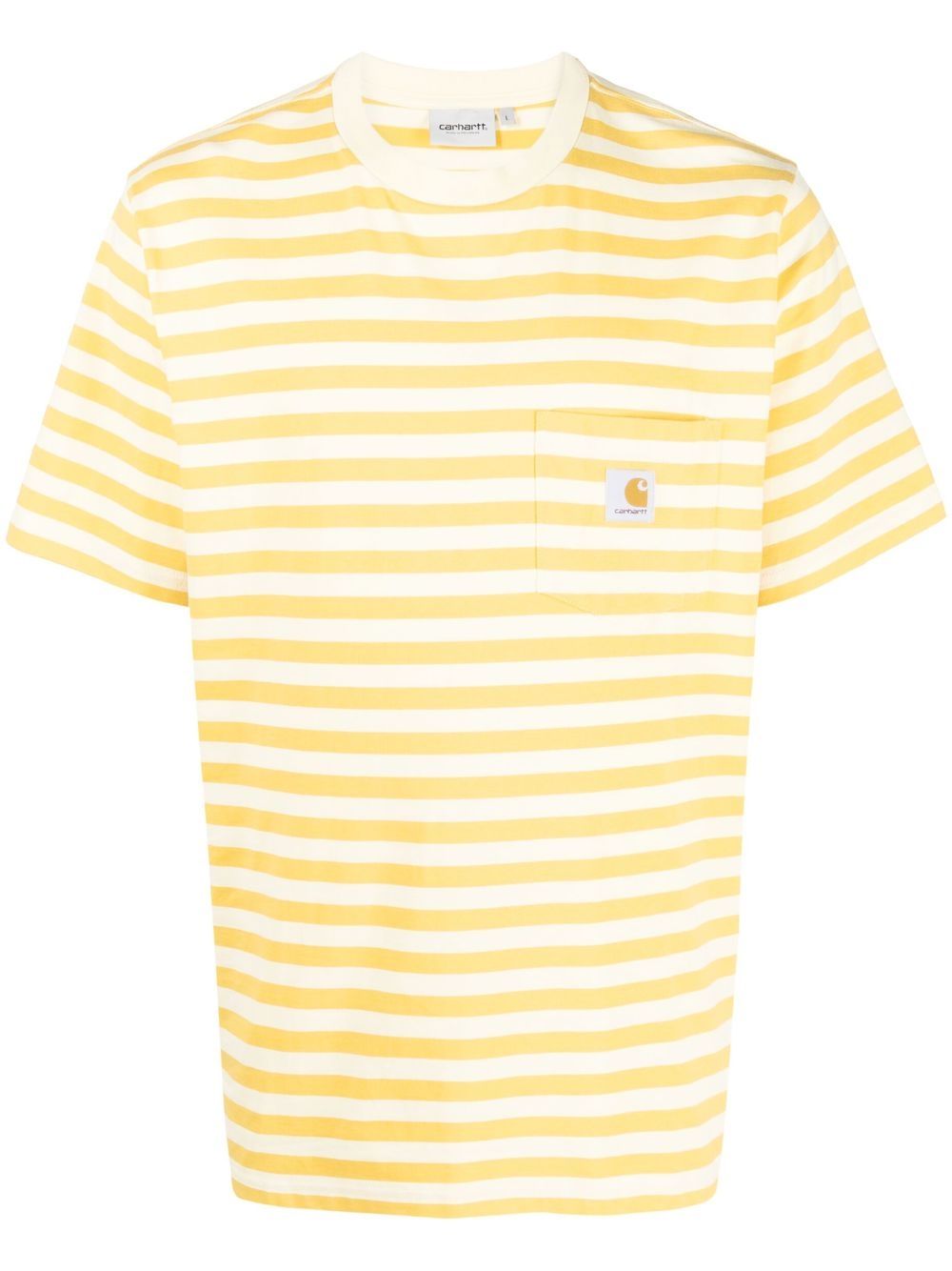 

Carhartt WIP playera con logo y estampado de rayas - Amarillo