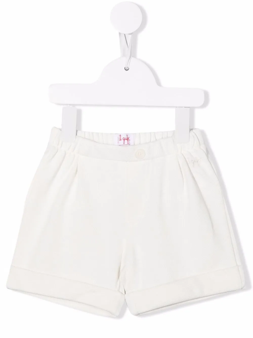 

Il Gufo shorts con logo bordado - Neutro