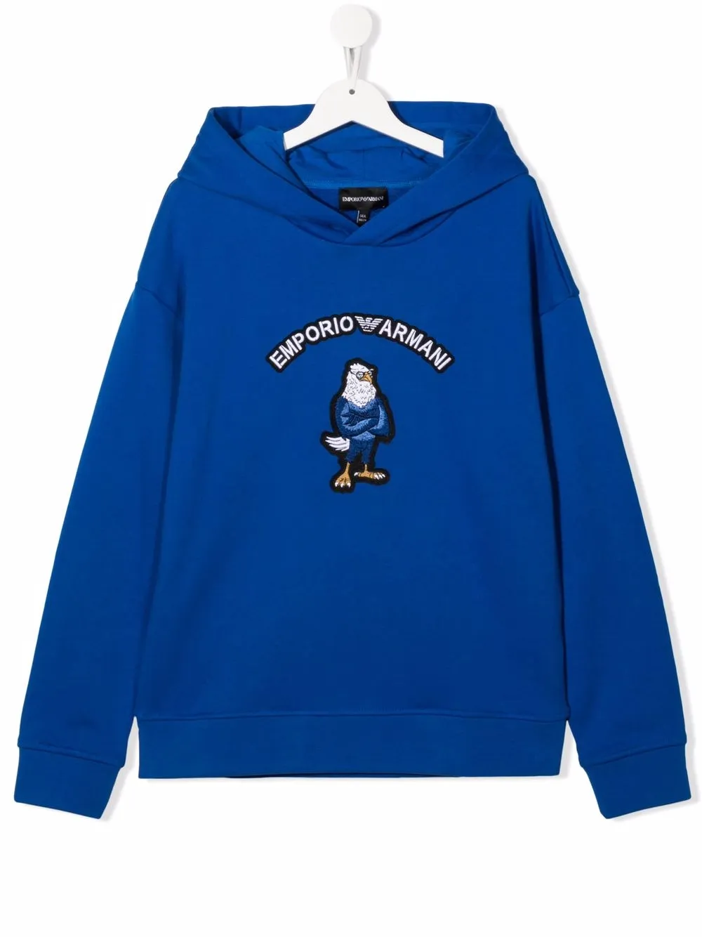 

Emporio Armani Kids hoodie con detalle de parche - Azul