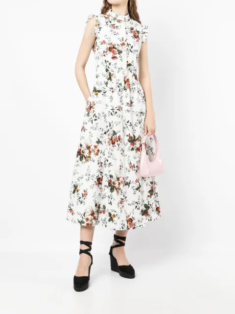 Erdem Evie floral-print Midi Dress - Farfetch