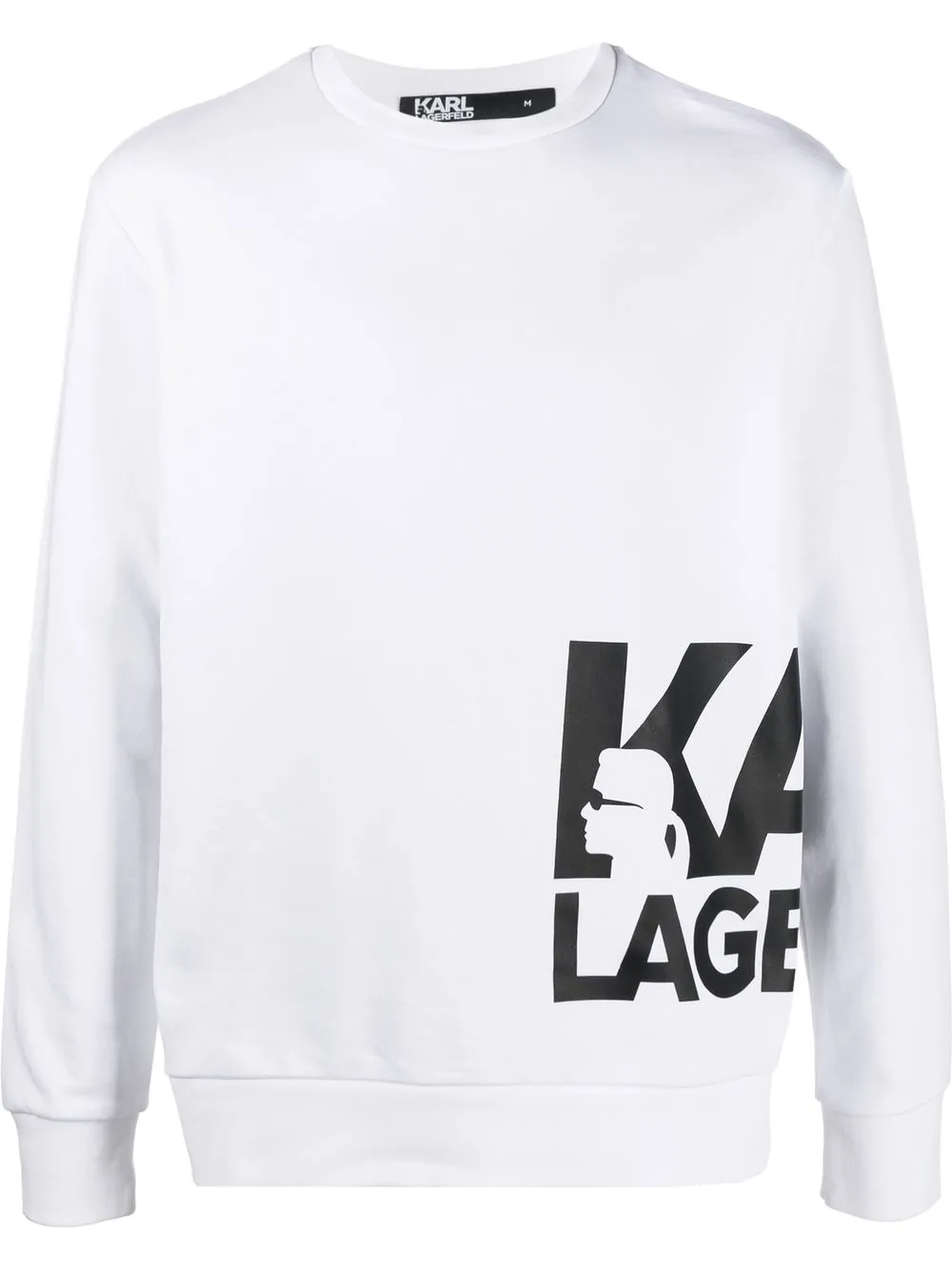 

Karl Lagerfeld logo-print cotton sweatshirt - White