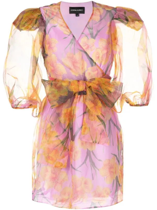 Cynthia Rowley floral-print Wrap Dress 