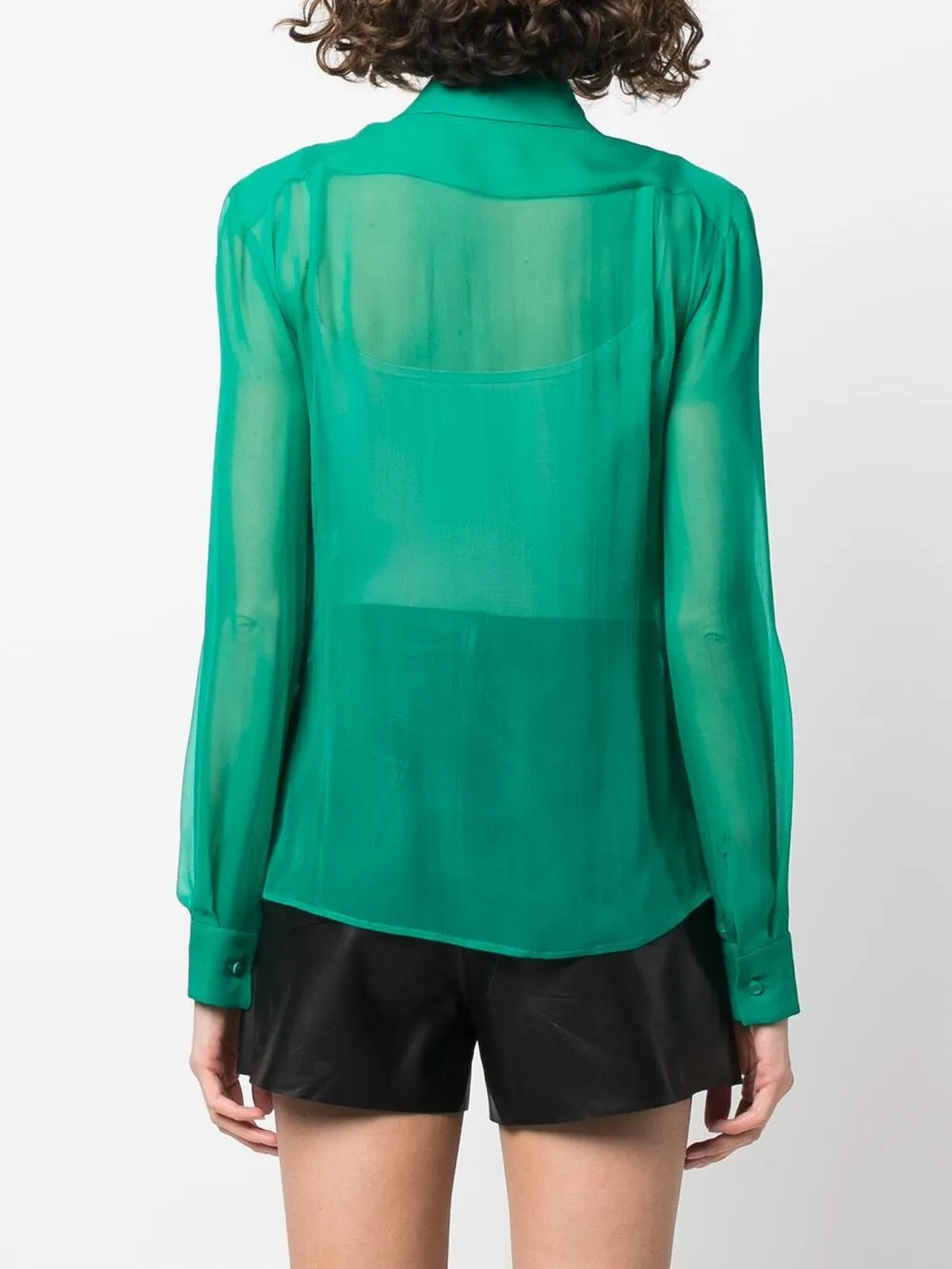 Alberta Ferretti Zijden blouse Groen