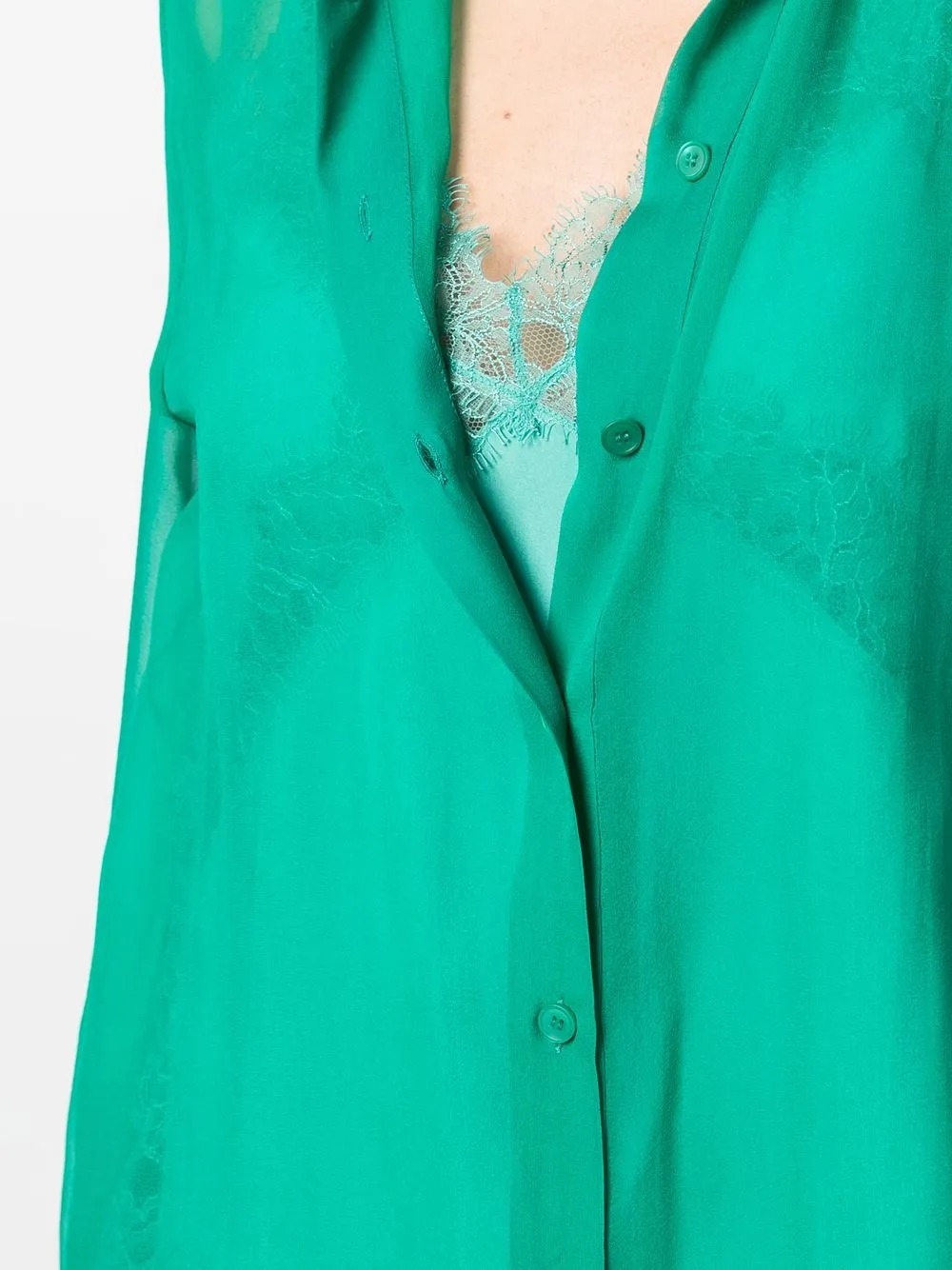 Alberta Ferretti Zijden blouse Groen