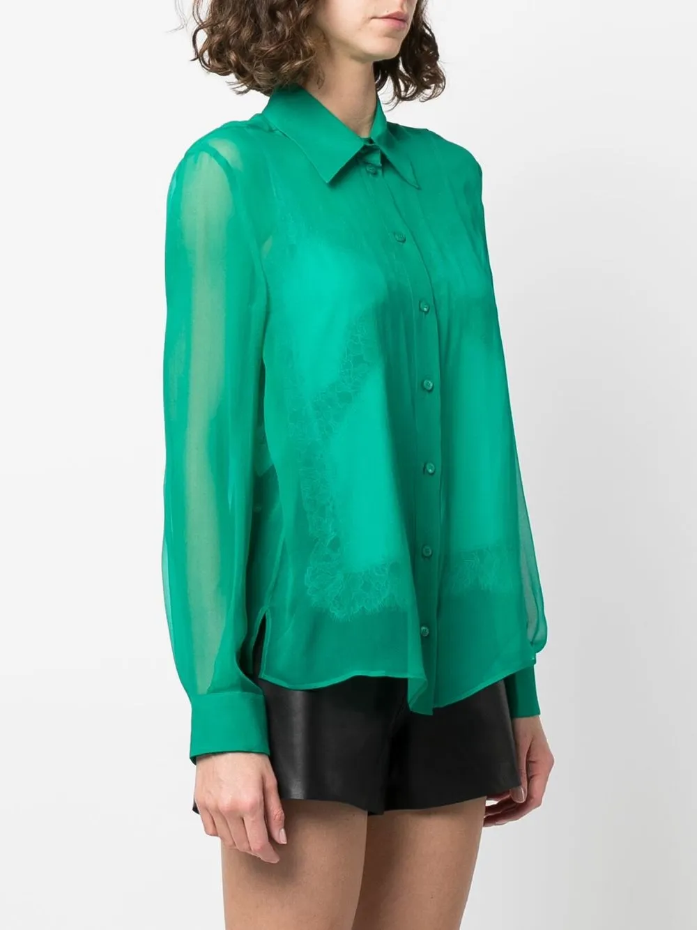 Alberta Ferretti Zijden blouse Groen