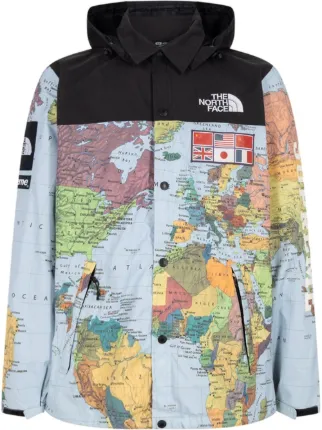 Supreme world map jacket online