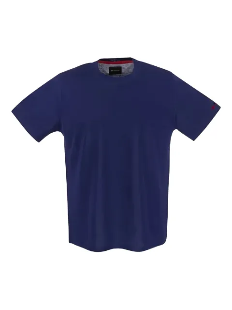 Kiton embroidered-logo crew-neck T-shirt