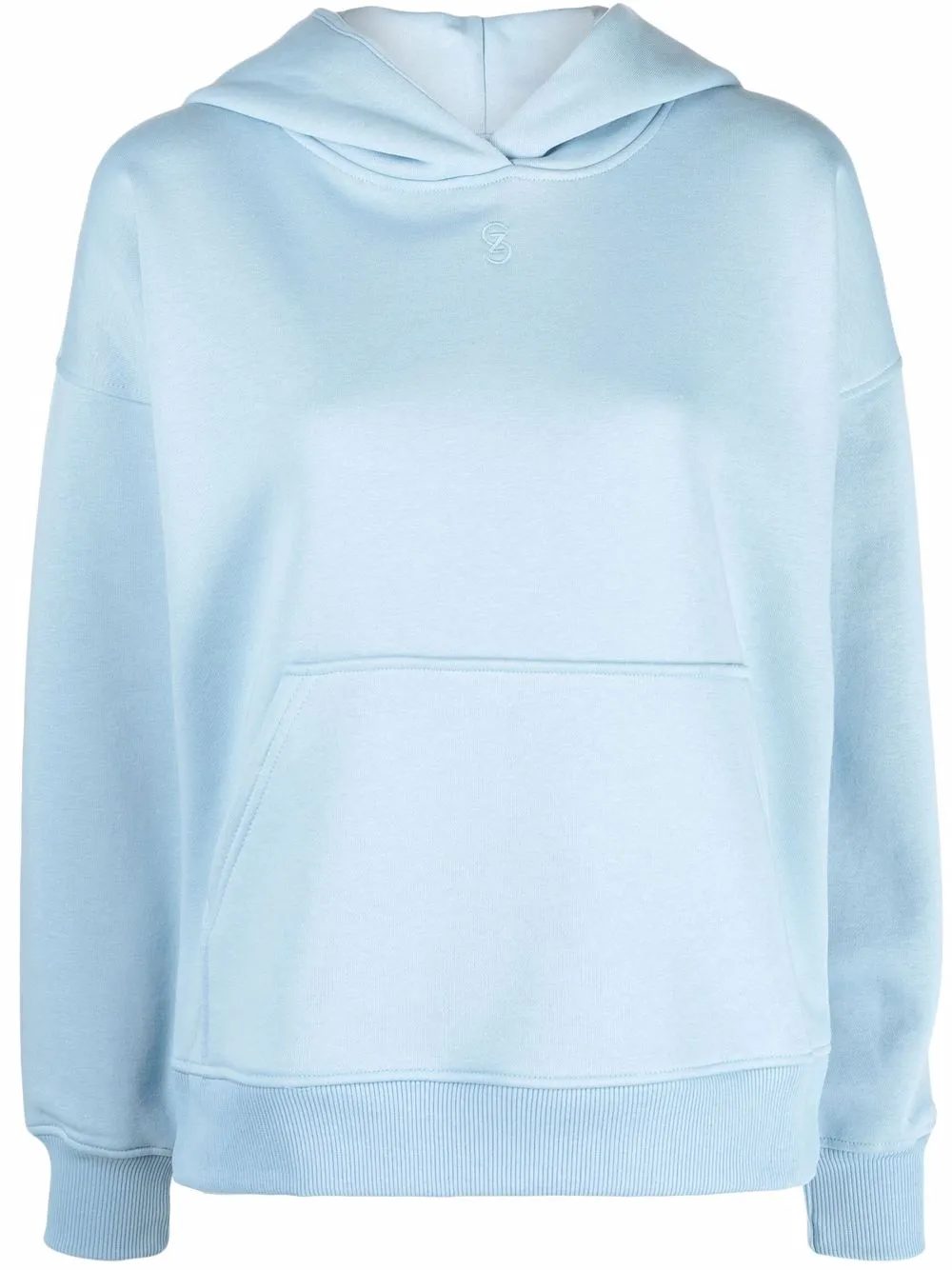 

Gestuz embroidered-logo hoodie - Blue