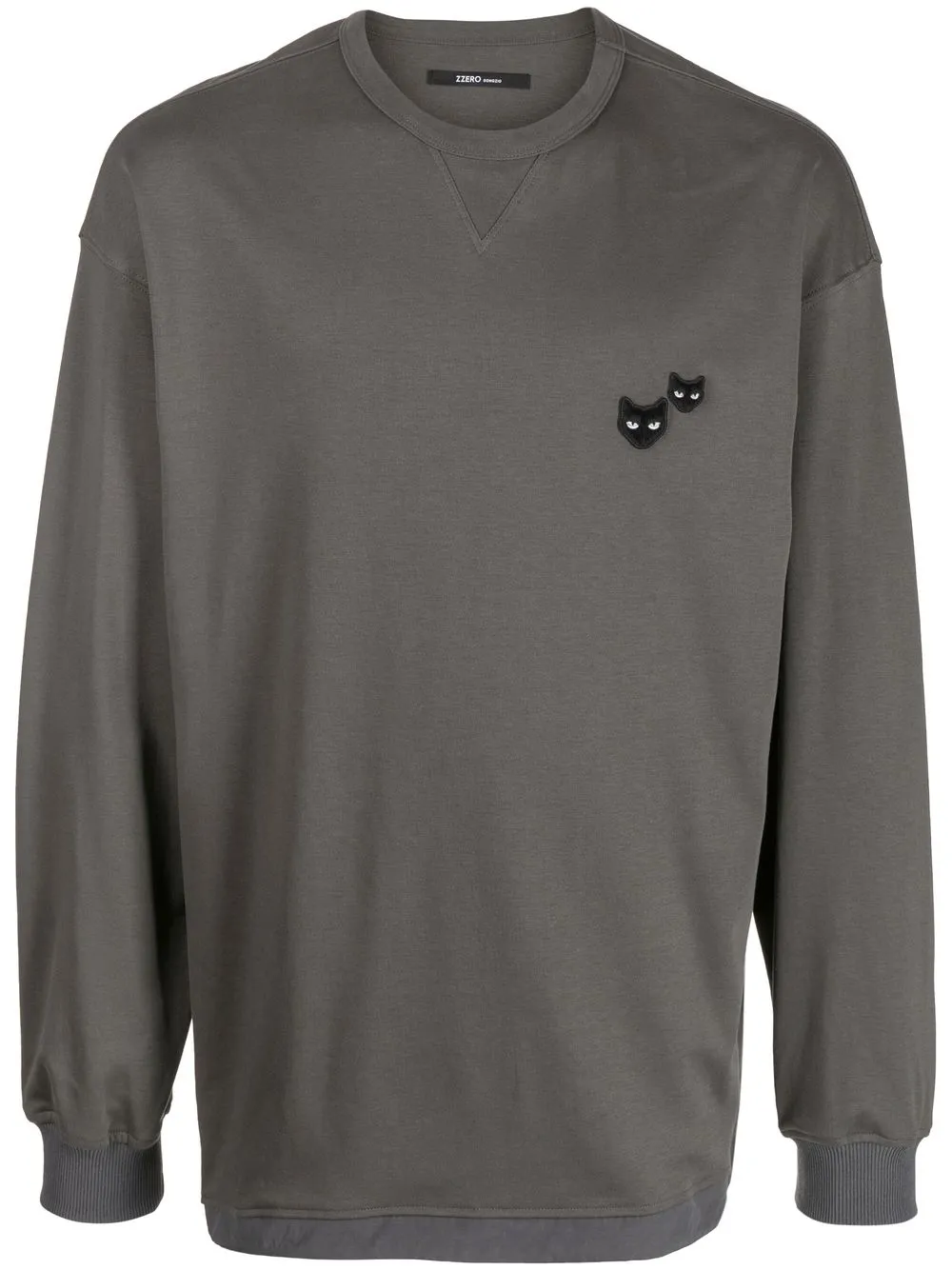 

ZZERO BY SONGZIO playera Twin Panther - Gris