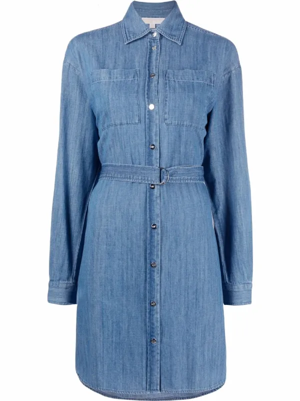 Michael Michael Kors Belted Denim Shirt 