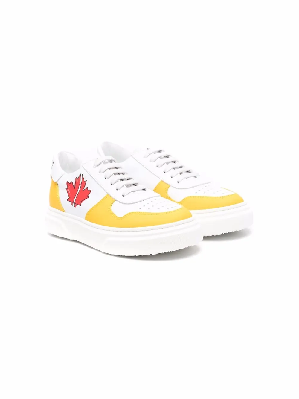 

Dsquared2 Kids tenis bajos con logo - Blanco