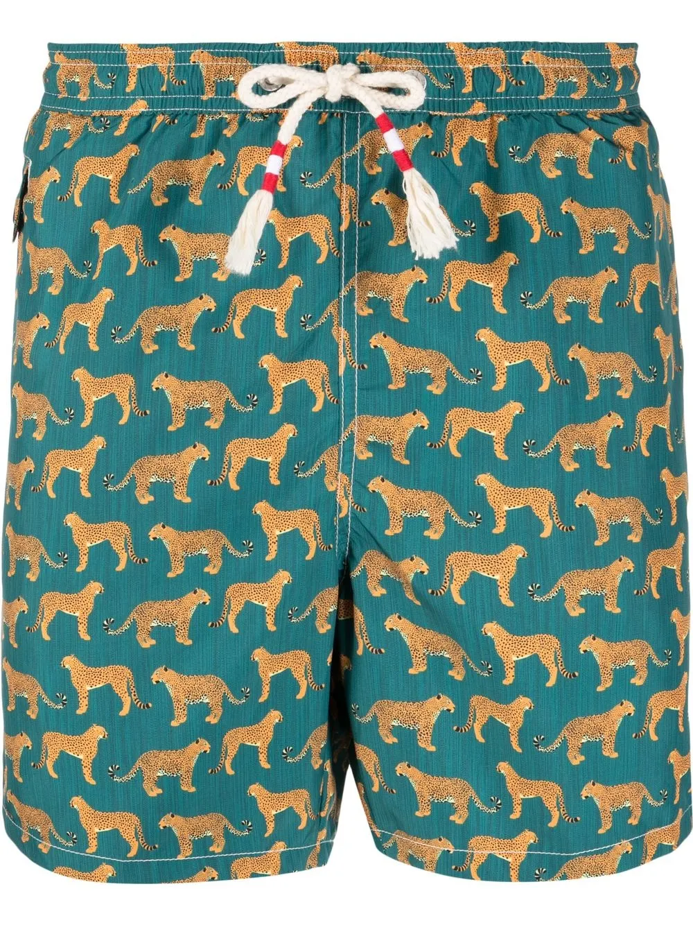 

MC2 Saint Barth Lighting cheeta-motif swim shorts - Green