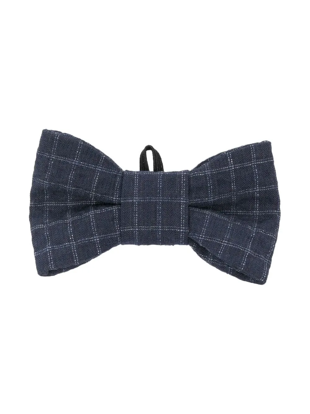 

Il Gufo check pattern bow tie - Blue