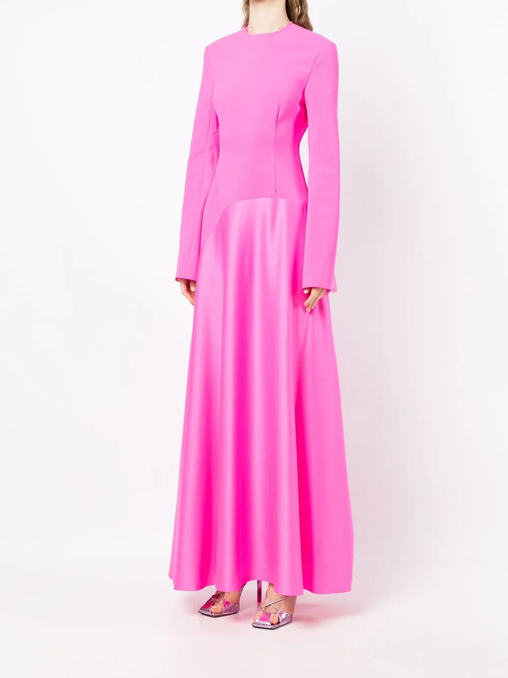  Solace London Drapiertes Maxikleid   Rosa 