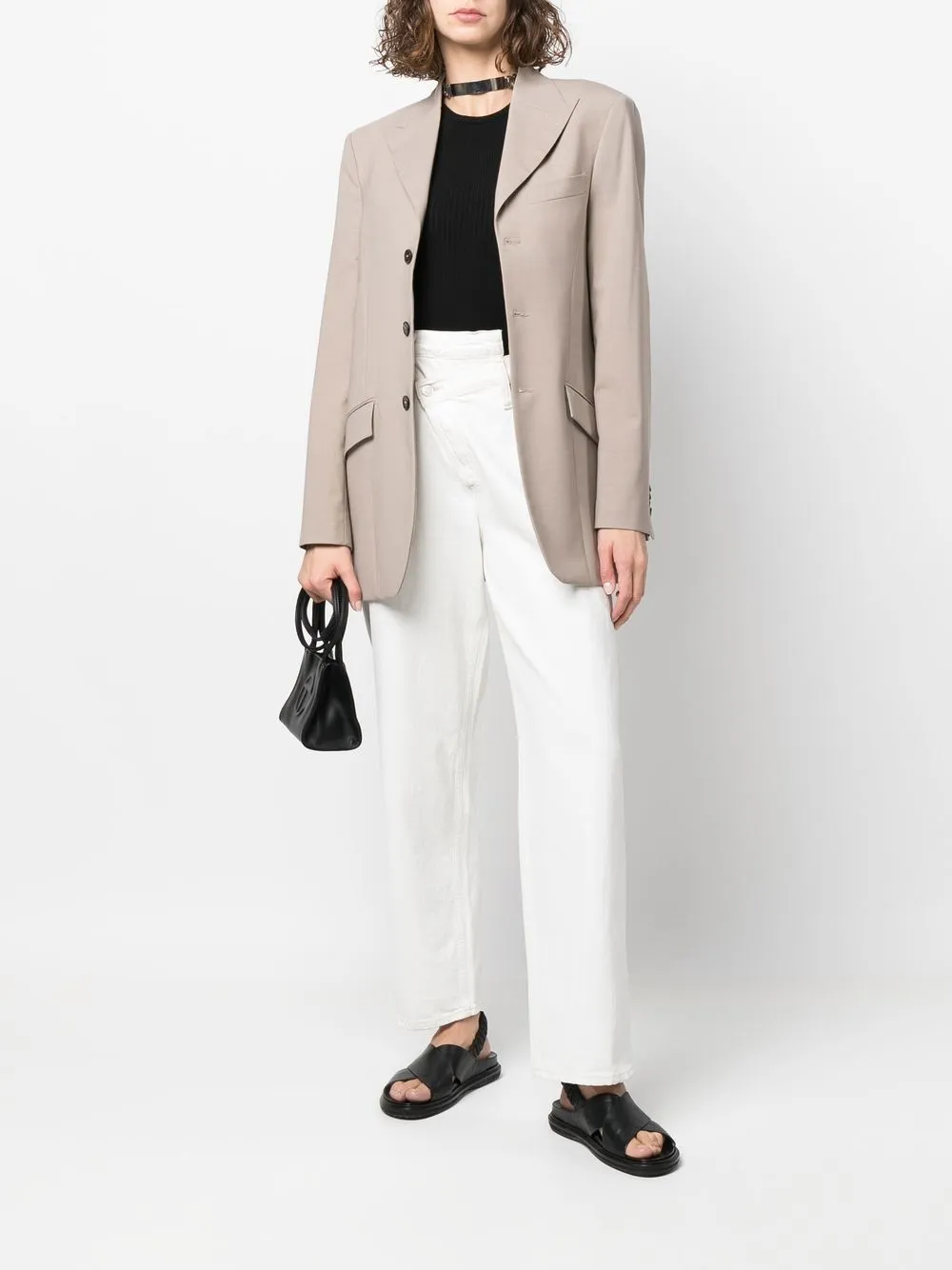 AGOLDE Mouwloze top - Zwart