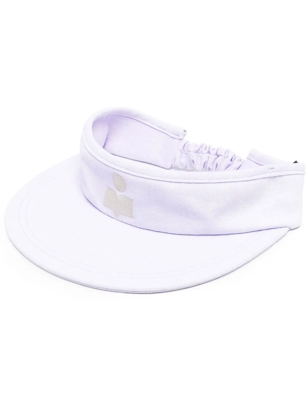 

Isabel Marant logo embroidered cotton visor - Purple