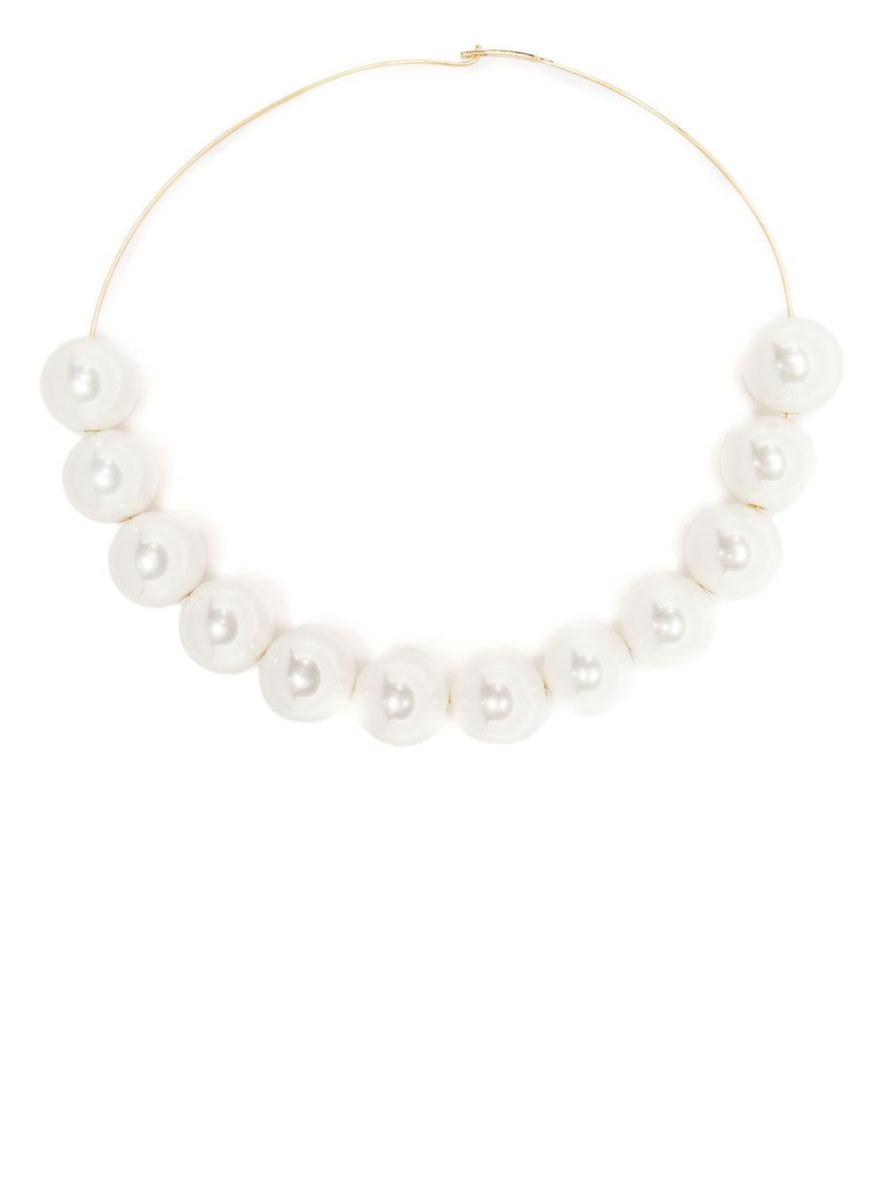 

Jil Sander pearl choker necklace - White