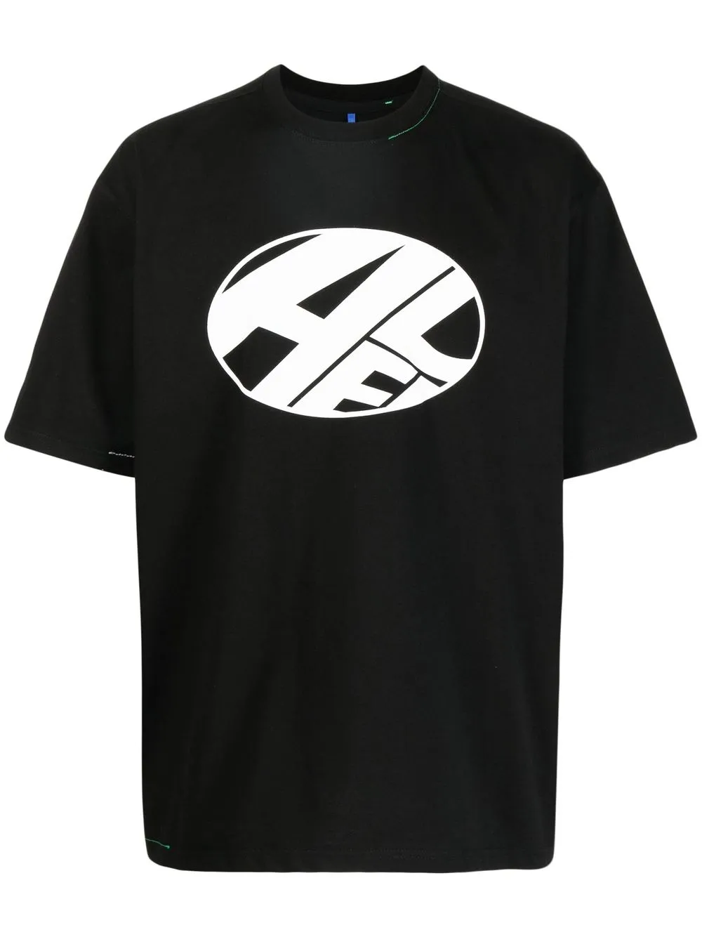 

Ader Error playera con logo estampado - Negro